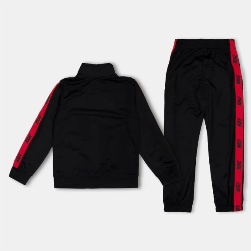 Nike Kids Baby 24M Logo Jacket Pants Track Set Light Black/Red 66G796G - Picture 2 of 7